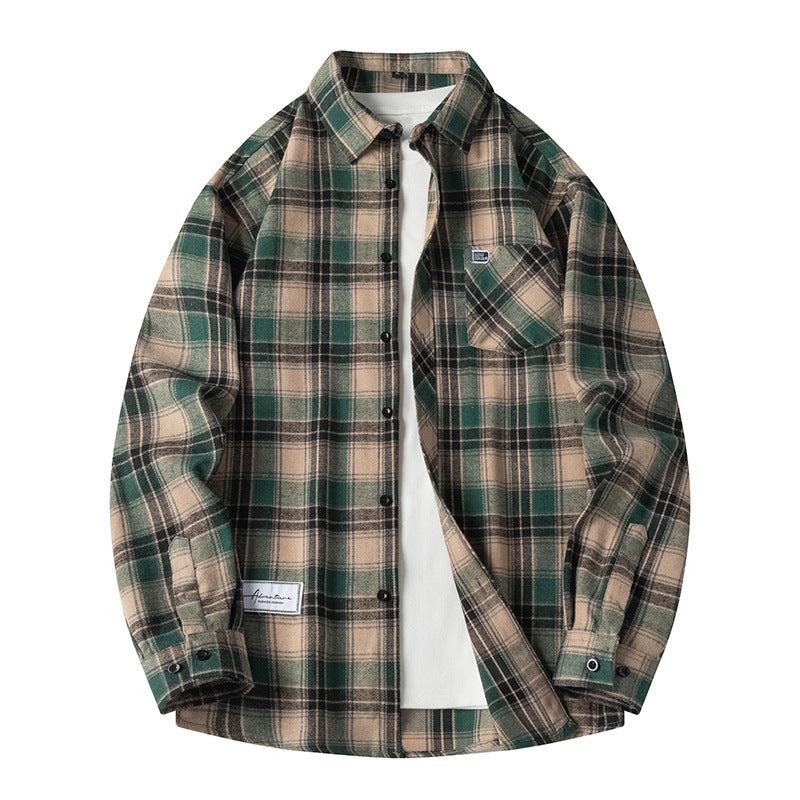Men Plaid Shirt Pakistan Spring Warm Comfort