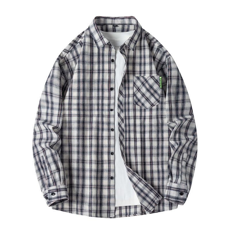Men Plaid Shirt Pakistan Spring Warm Comfort