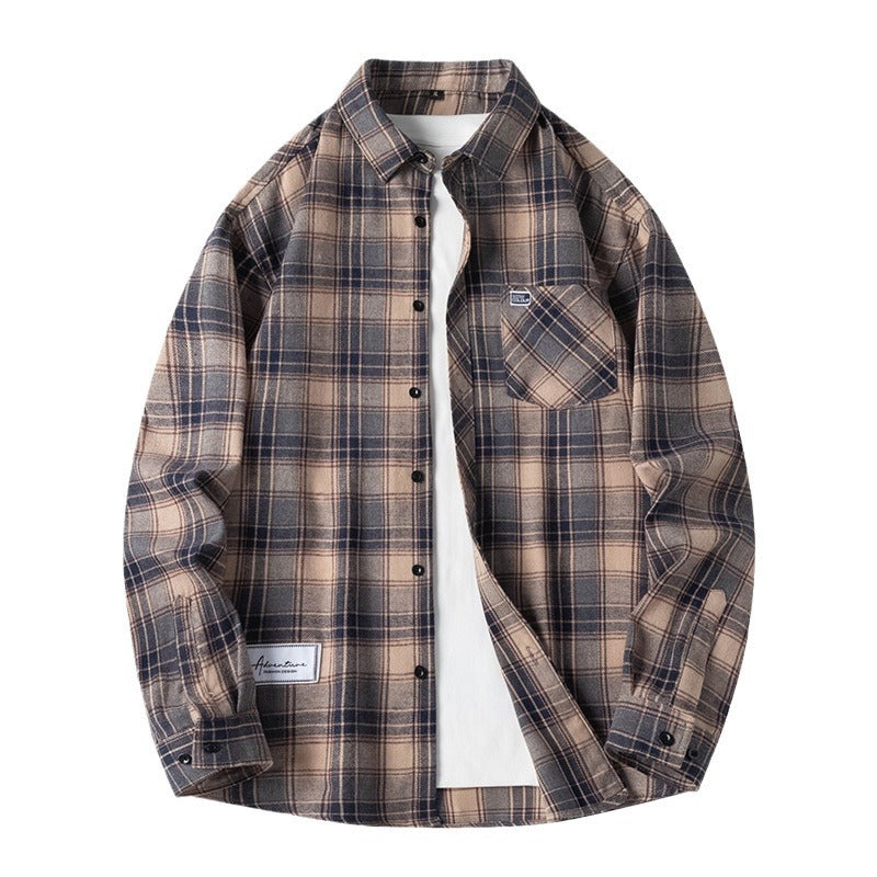 Men Plaid Shirt Pakistan Spring Warm Comfort